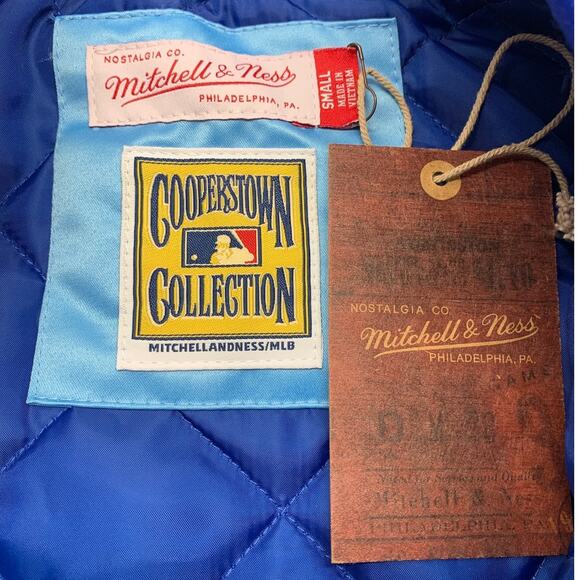 Milwaukee Brewers Jacket Mitchell & Ness-Blue Men's Small/Women's Medium New - Picture 3 of 9